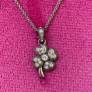 Brighton silver clover necklace 🍀